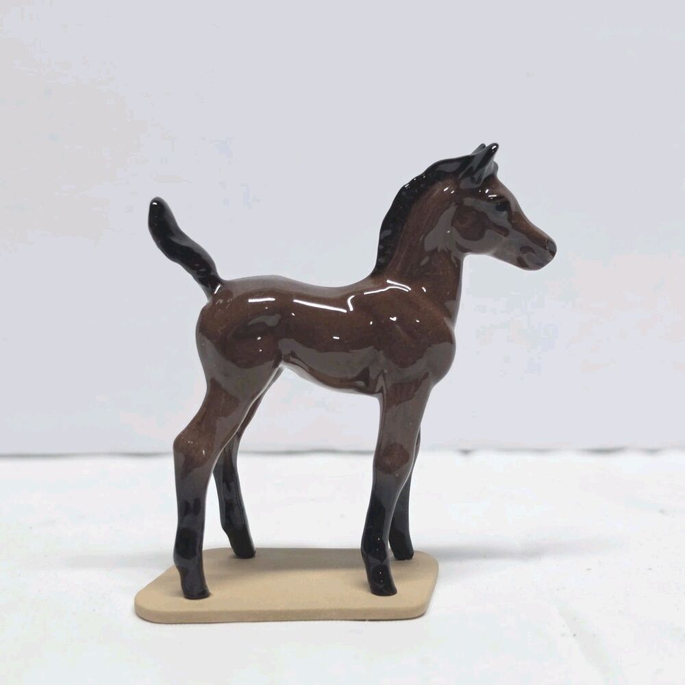 Vintage Hagen Renaker Arabian Foil Bay Colt Horse Figurine #3348 Retired Mini
